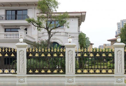 潮州鋁合金圍墻護(hù)欄安裝圖解-安誠(chéng)護(hù)欄廠家